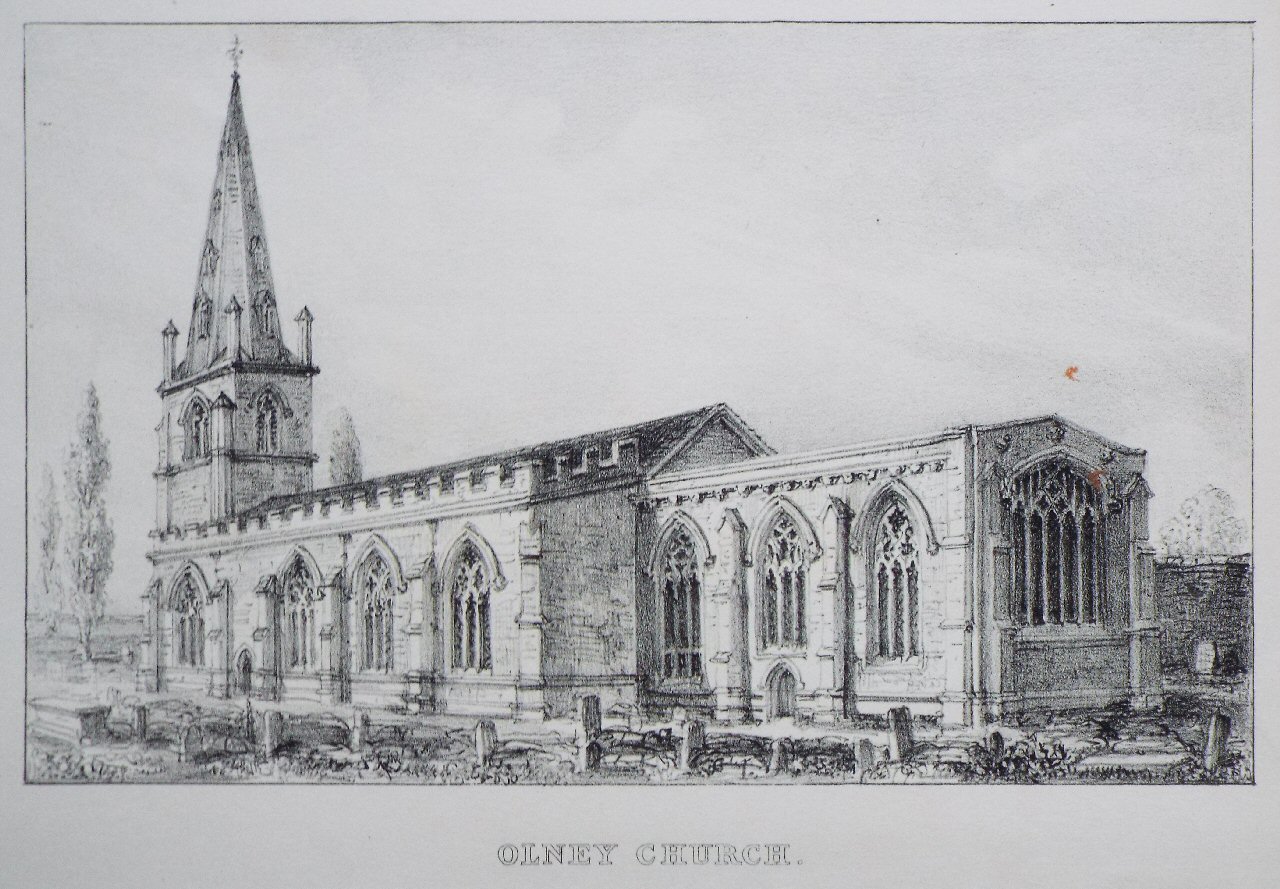 Lithograph - Olney Church.